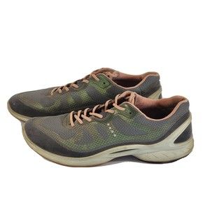 Ecco Biom Fjuel Womens Gray / Peach Trainers Running Reflective Shoes Size US 9